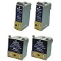 Take4Less 4-pack (2B+2C) T026 T026201 T027 T027201 Black Compatible Ink Cartridges for Epson Stylus Color Ph 810 820 925
