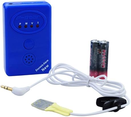 3 in 1 Adult Baby Bedwetting Enuresis Urine Bed Wetting Alarm + Sensor With Clamp - Blue