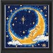 Dimensions 5 Inch x5 Inch Needlepoint Kit - Moon Dreamer