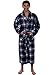 Del Rossa Men's 100% Cotton Flannel Bathrobe Robe