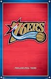 Philadelphia 76ers (New Logo) Sports Poster Print - 24" X 36"