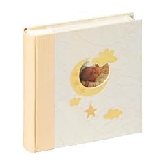 Walther ME-114 Einsteck-Babyalbum Bambini mit Ausstanzung f�r pers�nlichen Namen mit Beschriftungsfeldern f�r 200 Photos 10 x 15 cm beige