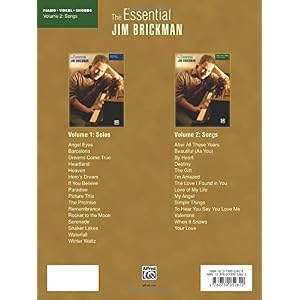 The Essential Jim Brickman, Vol 2: Songs (Piano/Vocal/Chords)