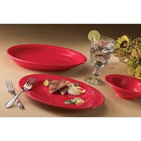 Click here to buy Cantina, Pasta Bowl Cherry Red 10'' 6 per case, 6 CS.