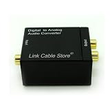 LCS - Convertisseur Audio Num�rique - Convertit un signal num�rique (SPDIF Optique ou Coax) en signal analogique (RCA)par Link Cable Store
