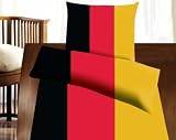 Mikrofaser Bettwäsche Deutschland 04-0262, Größe:135x200 + 80x80 cm