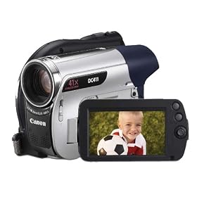 Canon DC411 Camcorder - Silver (45x Advanced Zoom,2.7 inch Widescreen Colour LCD)