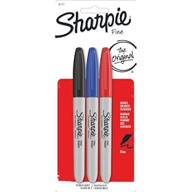 Sharpie Fine Point Permanent Markers, 3 Colored Markers(30173PP)