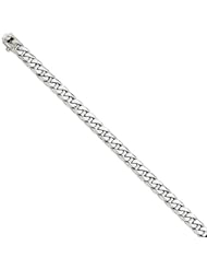 4.0 mm Solid 14K White Gold High Polish Classic Miami Cuban Curb Link Chain Necklace 20" - 30" Available