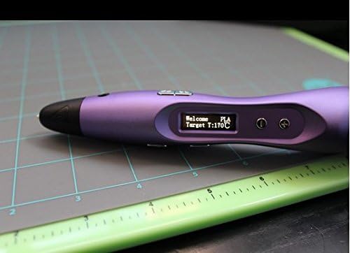FUNFLAG 3D Pen Awesome Design Model Printing Drawing 3D Pen with LED Screen -Purple