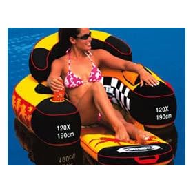 SportsStuff Siesta Lounge - Yellow / Black