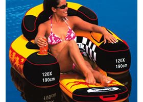 SportsStuff Siesta Lounge - Yellow / Black