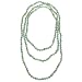 Blue and Green Genuine Multi-Stone Bead Knotted Necklace, 60
