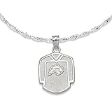 Sterling Silver Buffalo Sabres Jersey Pendant w/ Chain