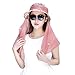 Womens Summer Sunhat Wide Brim Roll Up Sun Visor Hat with Neck Face Shield Mask Outdoor Cycling UV Sun Protection Block Hat Travel Beach Fishing Hat Foldable Long Bill Golf Tennis Sunshade Hat Visor