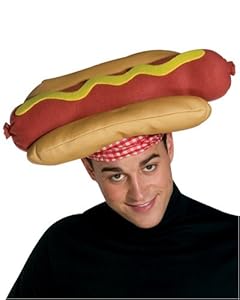 Rasta Imposta Hot Dog Hat, Multi, One Size