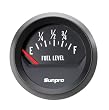 Sunpro CP8219 StyleLine Electrical Fuel Level Gauge - Black Dial