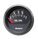 Sunpro CP8219 StyleLine Electrical Fuel Level Gauge - Black Dial