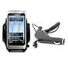 Xylo Car Kit: Windscreen Suction Mount Holder and In Car Charger for the Nokia E7 Mobile Phone.