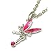 Collier en argent de 40/45cm Orné d'une Fée Rose par La Olivia Collection