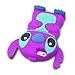 DE Cute 3D Cartoon Animal Series Apple iPhone 5C Case New Purple 3D Cartoon Stitch Movable Ear Shape Style Soft Silicone Rubber Case Protective Cover for Apple iPhone 5C