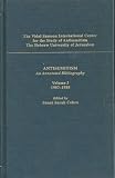 Antisemitism : an annotated bibliography