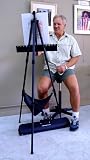 Folding Field Easel with a rock pouch for stability and Carry Case