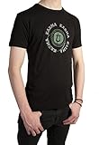 Men's Yoga Bamboo T-Shirt with Karma Design - Black