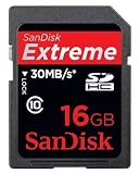 SanDisk Extreme 30MB/sec Secure Digital Card (SDHC) CLASS 10 - 16GB