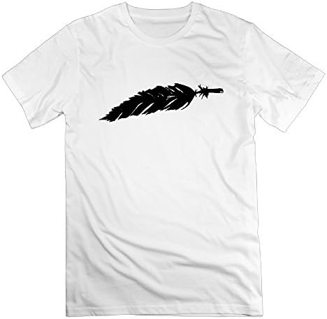 Male Feather Logo Morden T Shirts