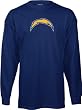 San Diego Chargers Navy Logo Premier Long Sleeve T-Shirt