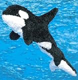 Plush Spout Kohair Orca Whale 13"