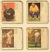 Drink Furniture Coasters, Golf Legends Hogan Jones Palmer