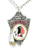 Washington Redskins Chain Necklace & Pewter Pendant - NFL Football Fan Shop Sports Team Merchandise