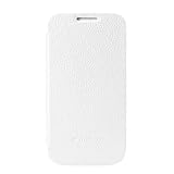 Melkco - Leather Case for Samsung Galaxy S4 Mini - Face Cover Book Type (Version 2) - (White) - SSGN91LCFB2WELC