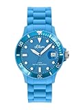 s.Oliver Unisex-Armbanduhr Medium Size Silikon blau Analog Quarz SO-1993-PQ