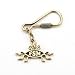 Flying Spaghetti Monster Keychain (antique gold finish)