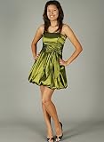 Bubble Pleated Bow Formal for Bridesmaid Formal Prom