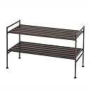 Seville Classics 2-Tier Resin Slatted Shoe Rack