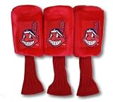 Cleveland Indians MLB 3 piece Golf Headcover set
