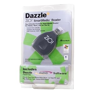 Dazzle ZiO USB SmartMedia Reader with Dazzle On DVD Software by 