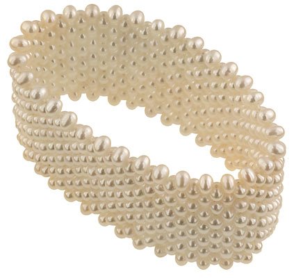 White Pearl Stretch Bracelet