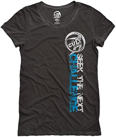 Cult of Fitness Women's "Seek the Next Challenge" Dual-Blend T-Shirt - Black, Large
