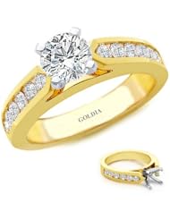 2.00 Ct. tw. Channel-Set Engagement Setting with Round Diamond