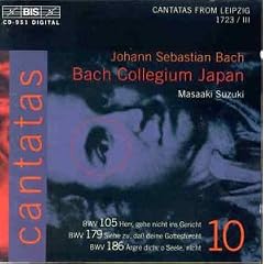 Bach: Cantatas, Vol 10 (BWV 105, 179, 186) /Suzuki
