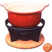 Le Creuset ミニ・フォンデュ・セット チェリーレッド