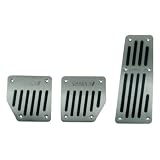 Carex; Racing Pedal Set; Manual 3 pc.; Aluminum/Black;