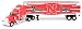 Upper Deck Nebraska Cornhuskers 2007-08 NCAA Peterbilt Tractor Trailer