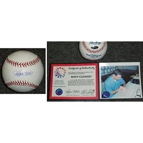 <b>Matt Clement Signed MLB Baseball - Chicago Cubs MLB Baseball Sports Memorabilia</b>