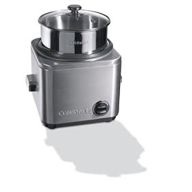Cuisinart - CRC800E - Cuiseur � Riz et C�r�ales - 12 Personnes - Acier Bross� - 650 W